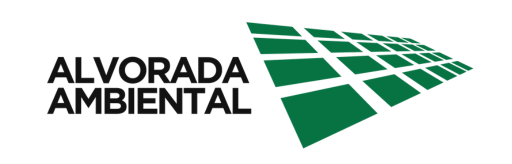 logotio alvorada ambiental com rede verde e escrito preto